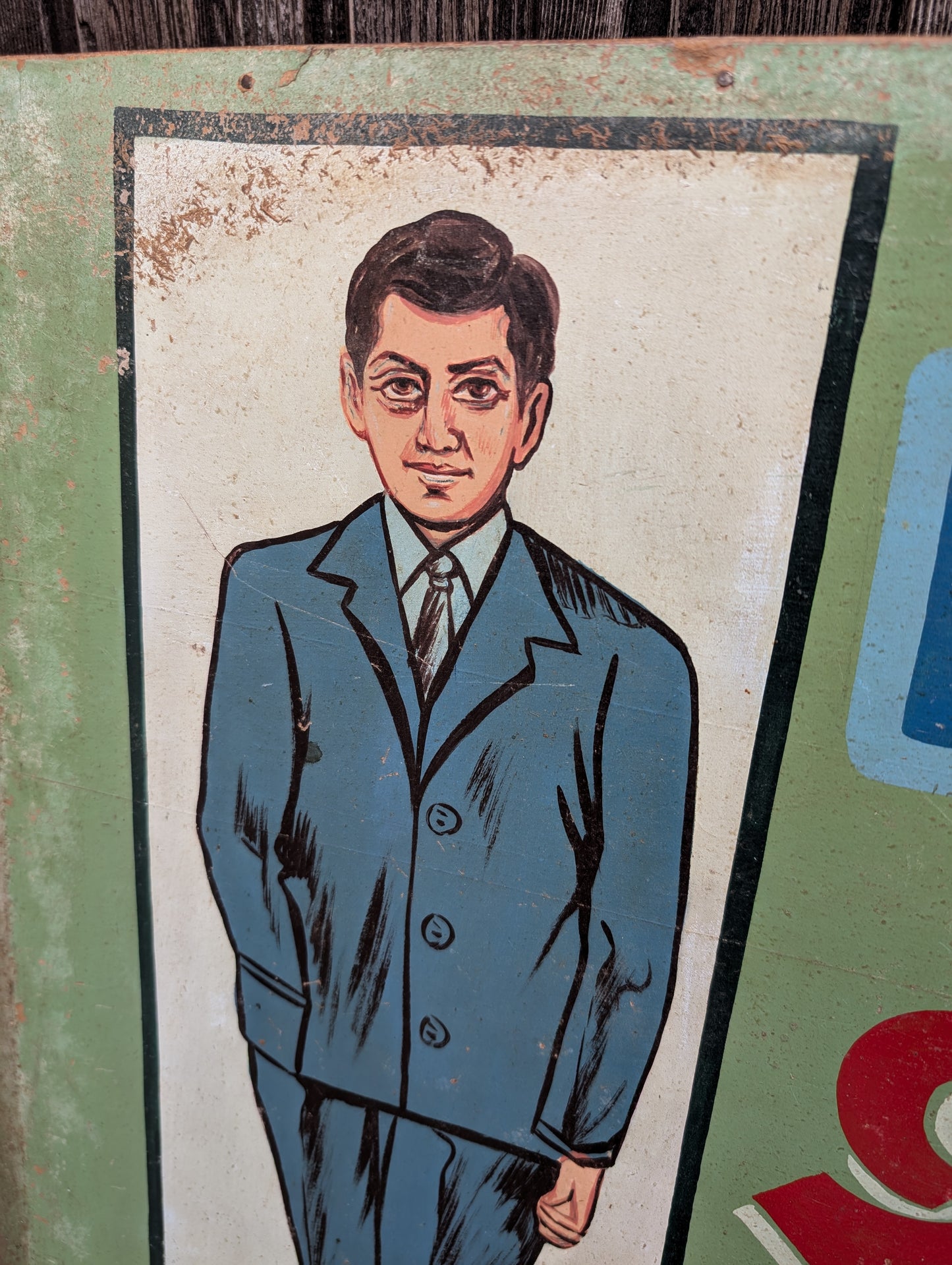 Vintage original painting to prevent alcoholism in India from 1960's