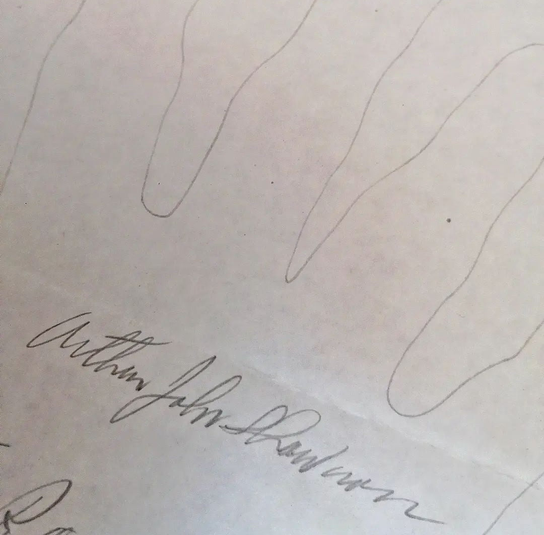 Original handtracing by serial killer Arthur Shawcross