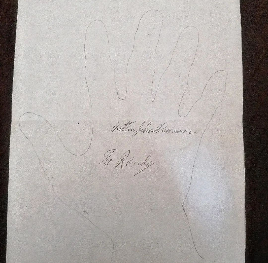 Original handtracing by serial killer Arthur Shawcross