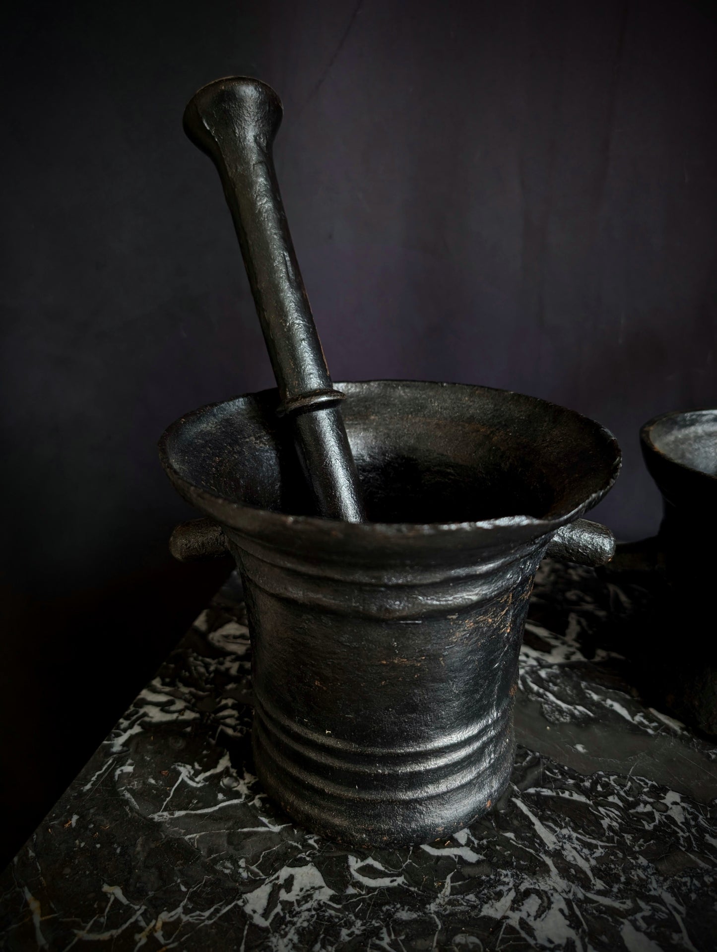 Antique apothecary mortars pestle early 1800's Germany
