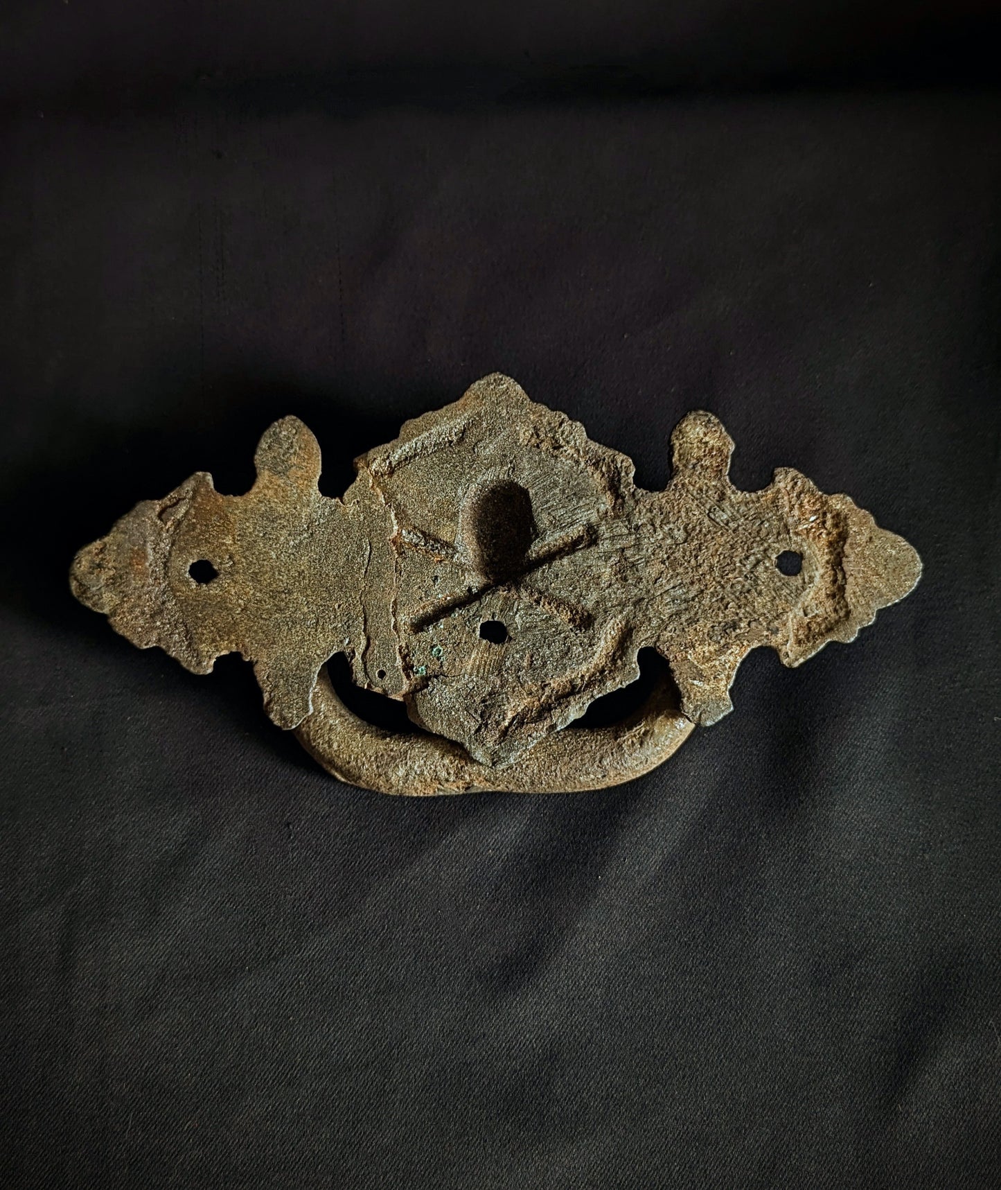 Antique 19th Coffin handle with Skull