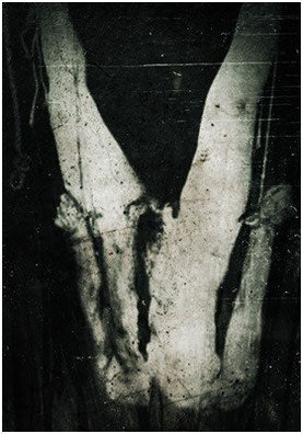 Original fence from Ed Gein's farm in frame