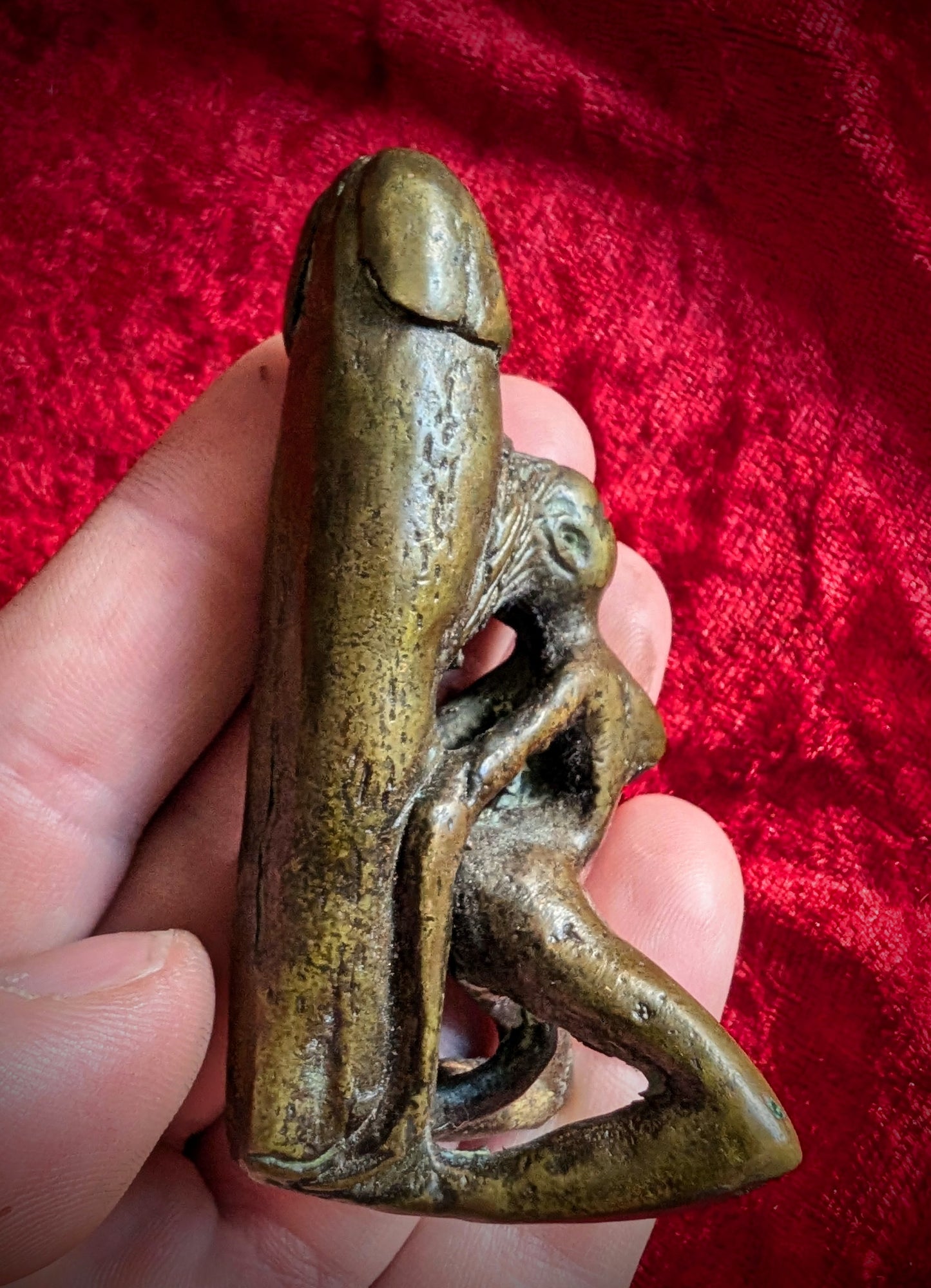 Antique Palad khik in bronze sculpture (8cm) Curiosa