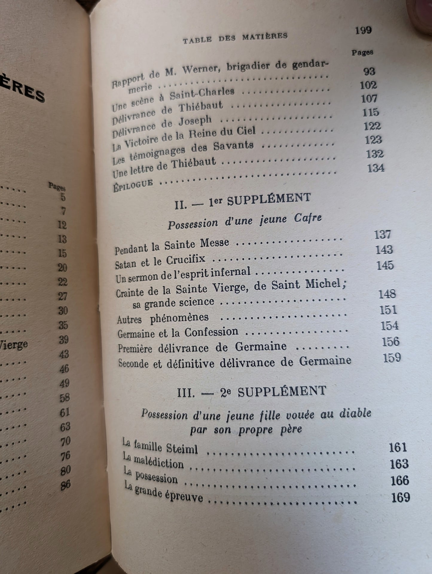Livre de 1934 "Le Diable, ses paroles, son action" (appartenu à un Abbé)