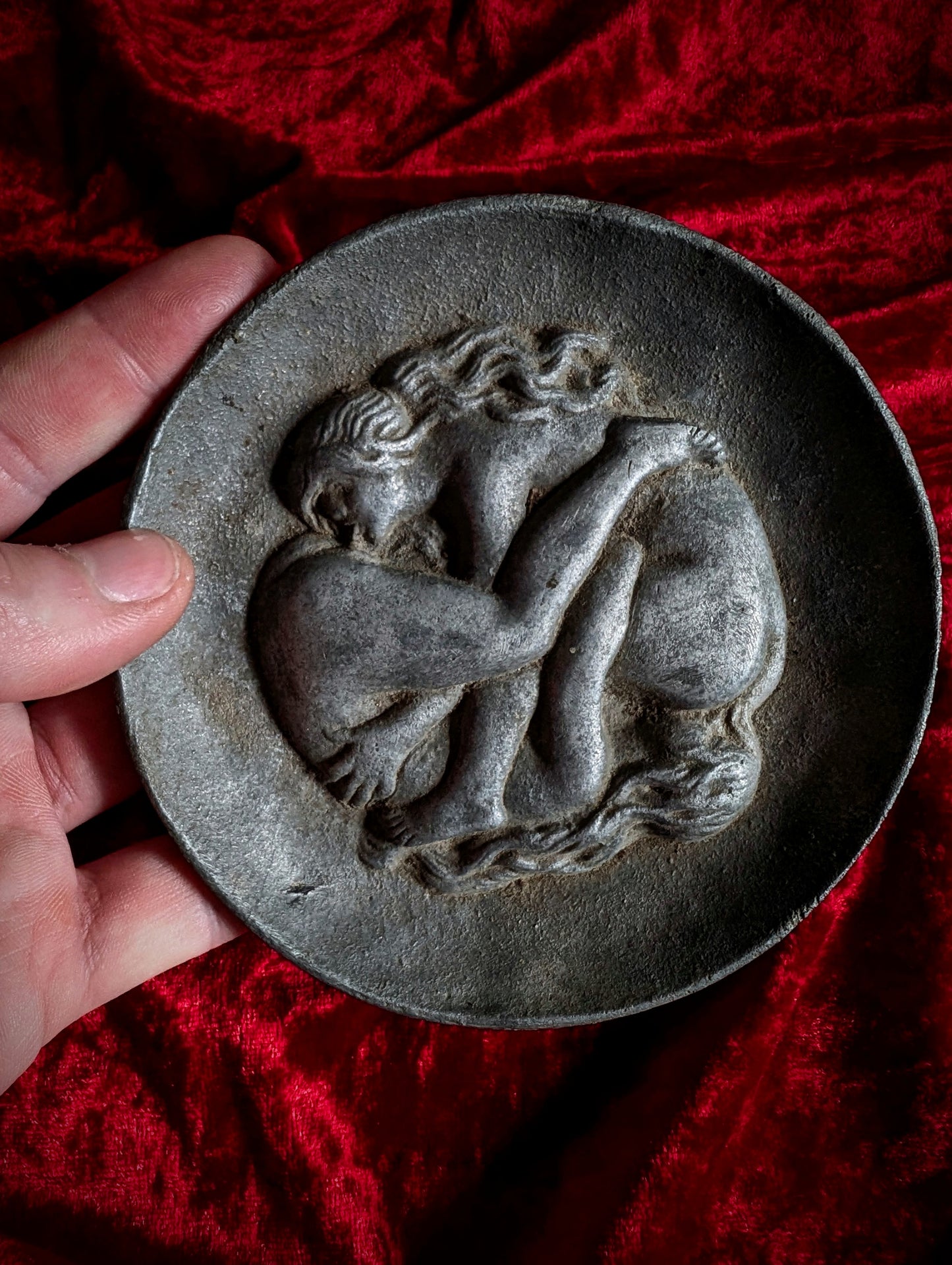 Old erotic plate (vide-poche de maison close) from a french brothel in the early 1900's Curiosa