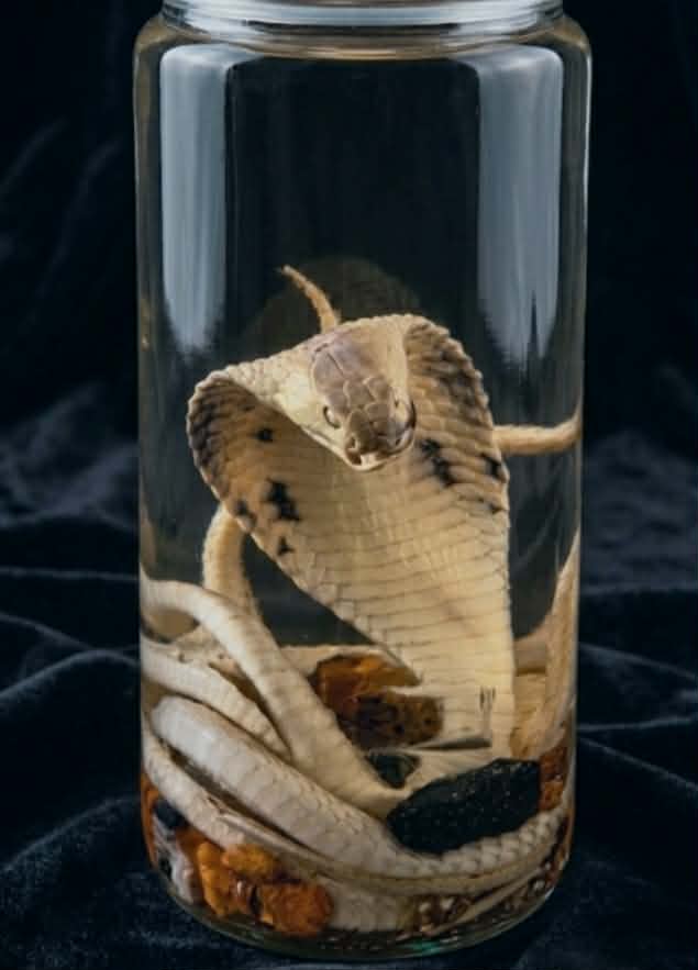 Cobra wetspecimen