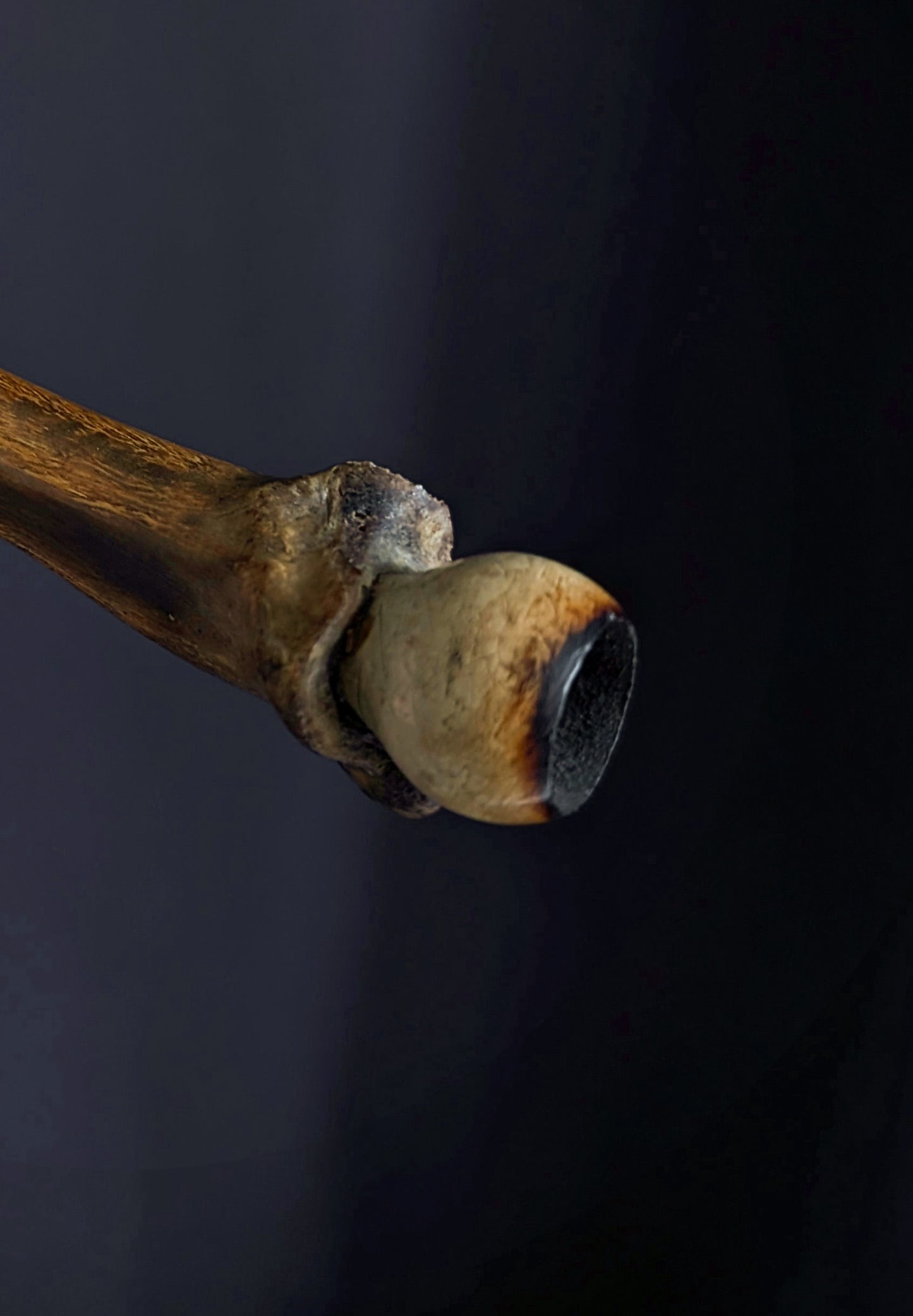 Antique bone opium pipe