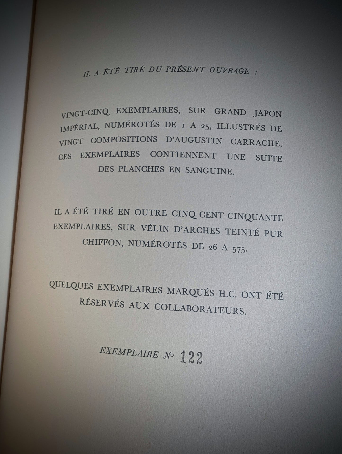 L'Arétin d'Augustin Carrache ou Recueil de postures érotiques, édition limitée de 1962, Coffret livre et lithographies