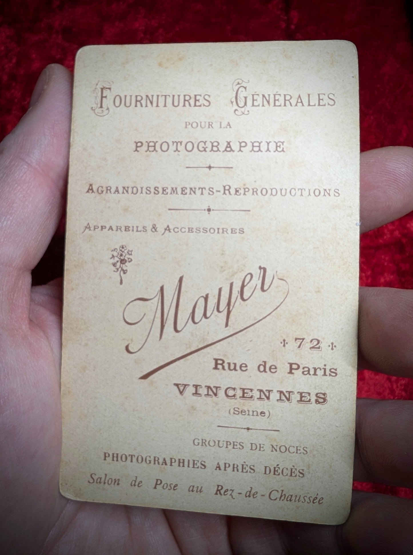 Old Post Mortem photo from the late 19th century