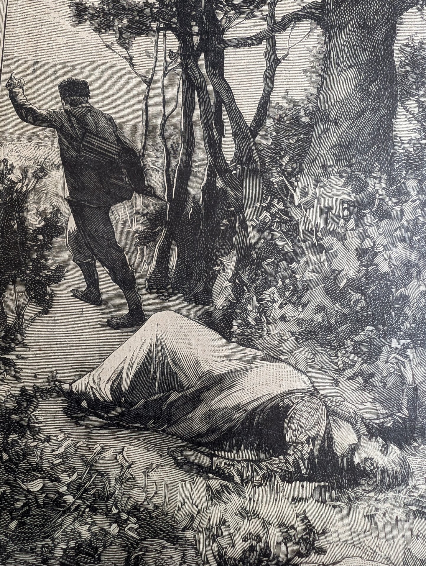 1897 original newspaper cover on the serial killer Joseph Vacher