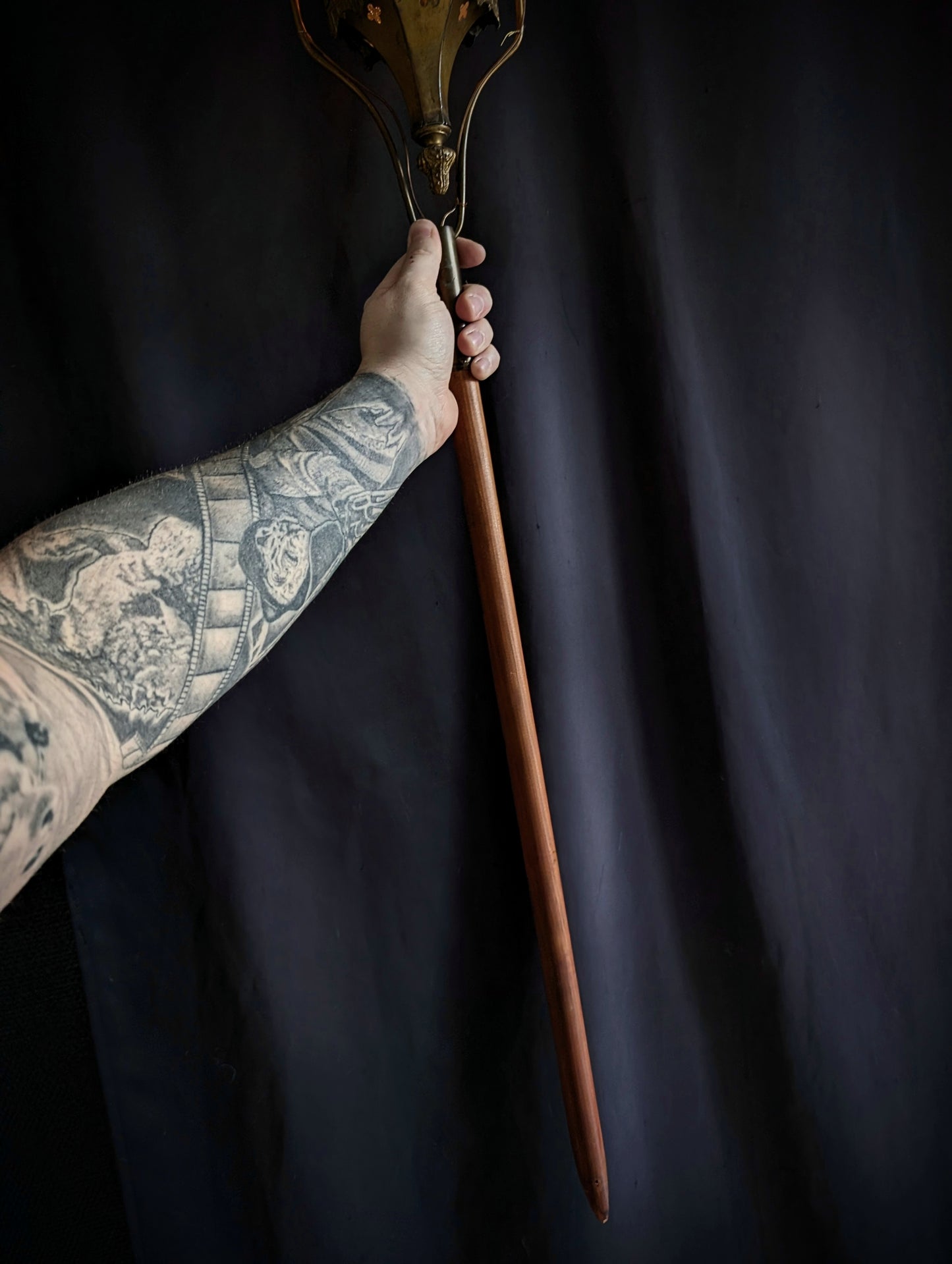 Pair of 19th century procession lanterns with wooden handles