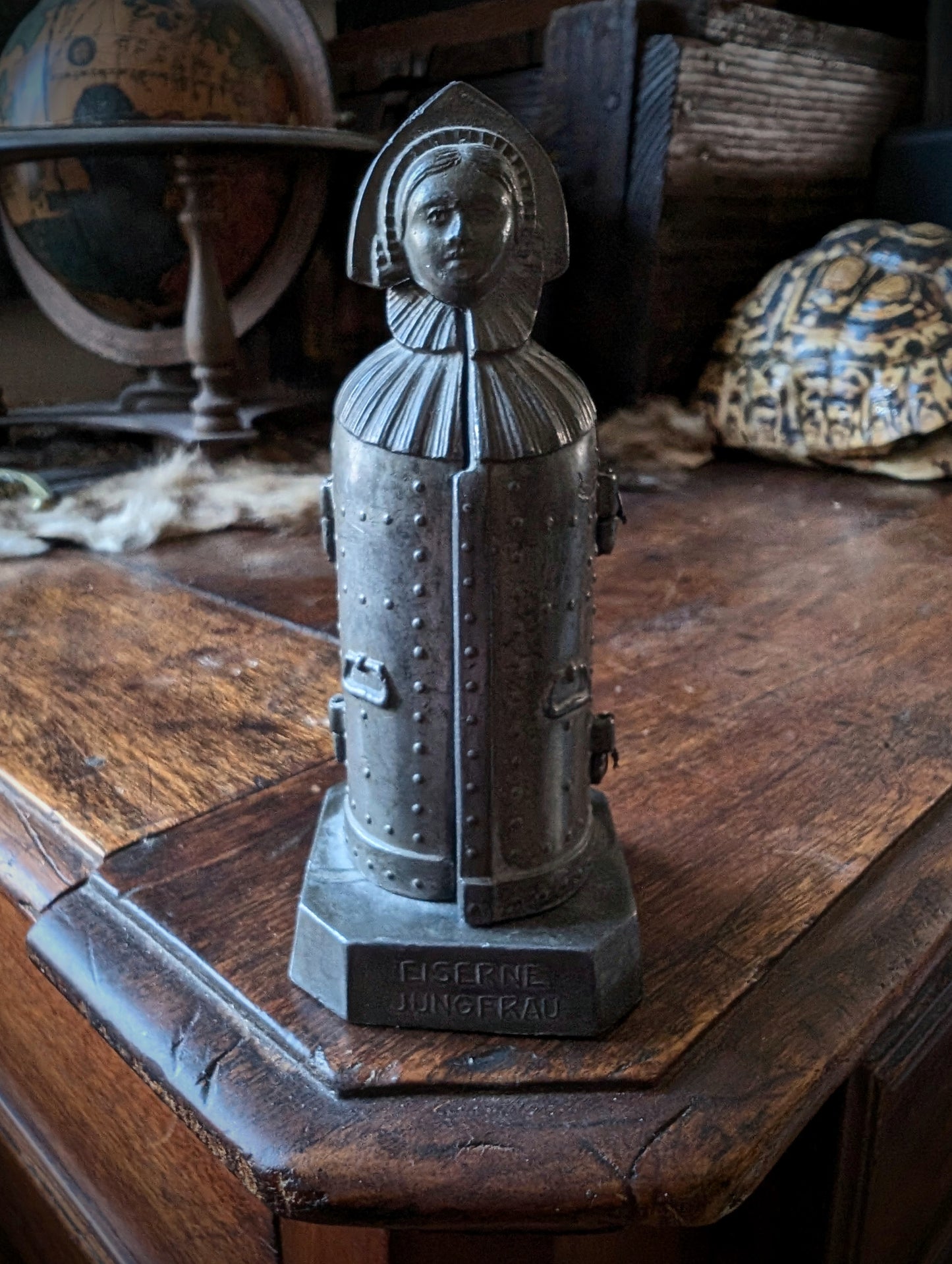Rare antique miniature Iron Maiden from Nuremberg (Eiserne Jungfrau)