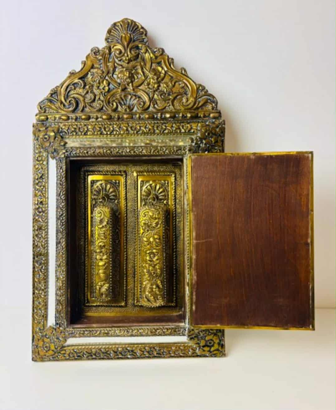 Wall cabinet with mirror from Netherlands (early 20th)