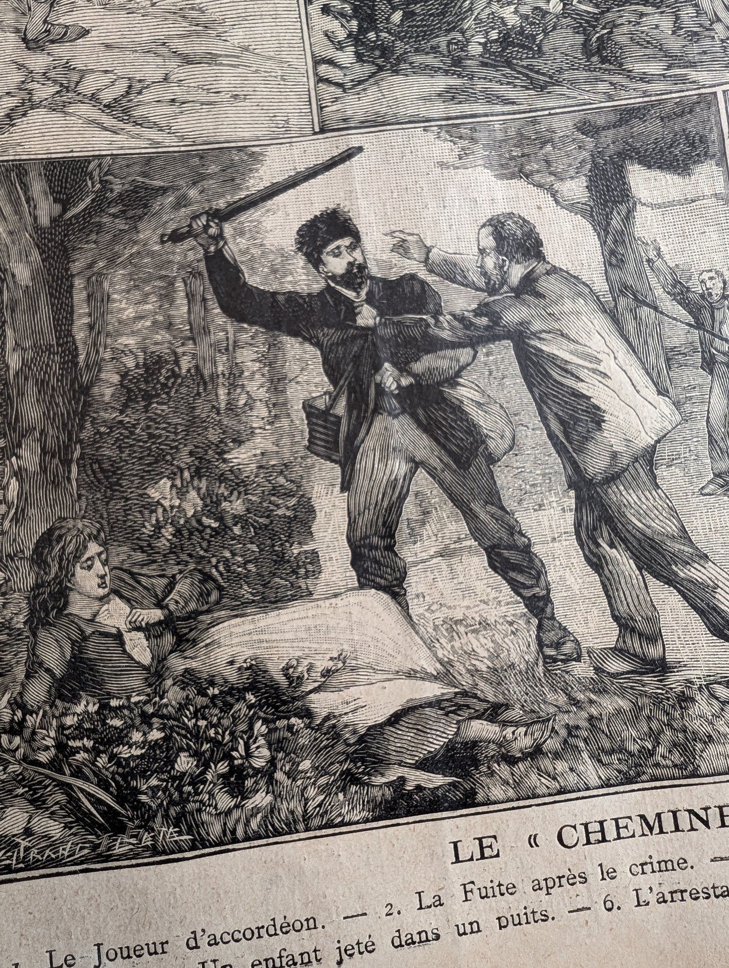 1897 original newspaper cover on the serial killer Joseph Vacher