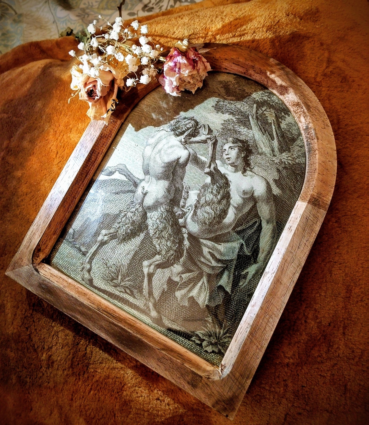 Frame "Le Satyre et sa femme" de Carrache Augustin 1732 curiosa