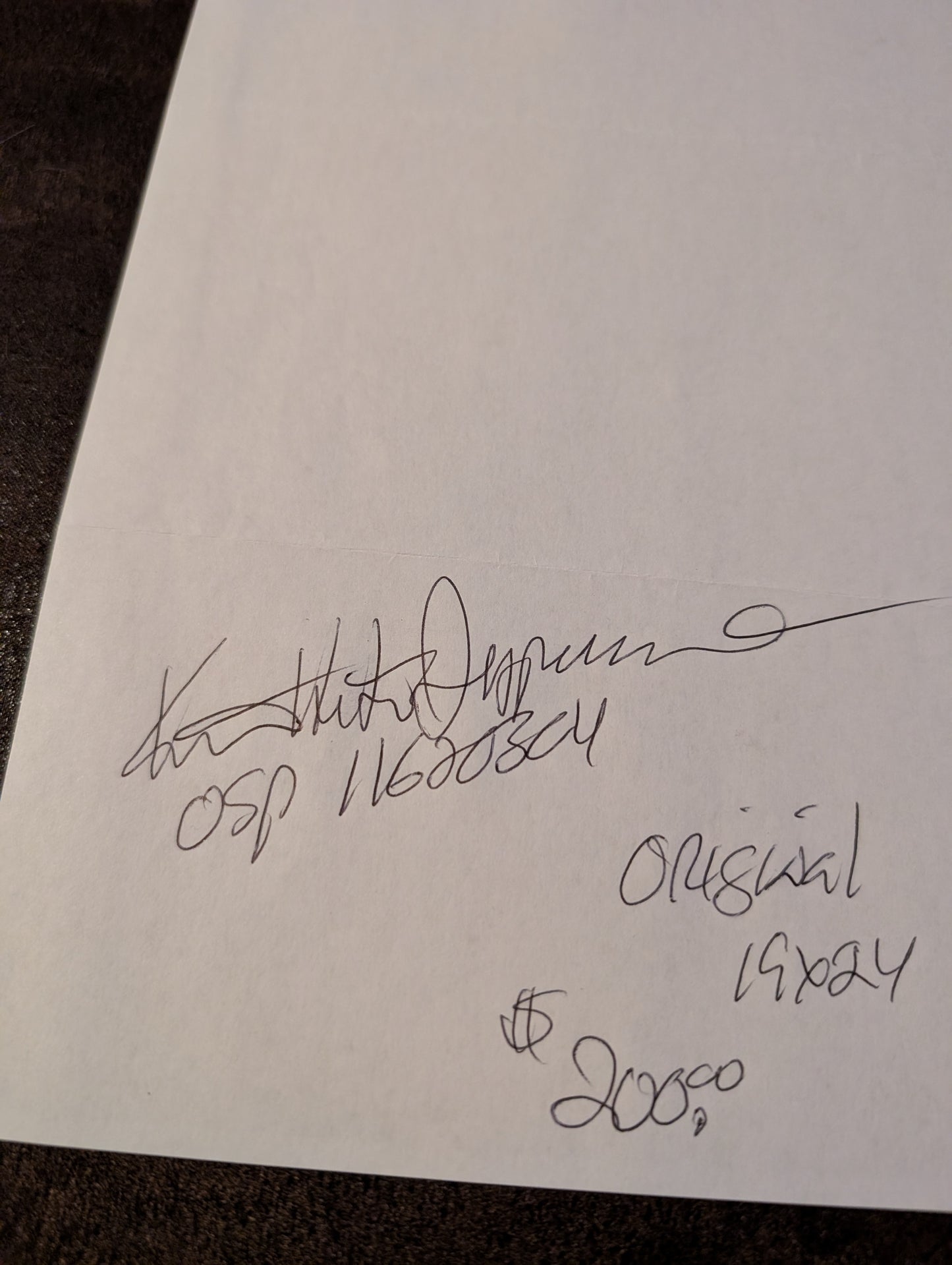 Artprint signed by Keith Jesperson (The Happy Face Killer)