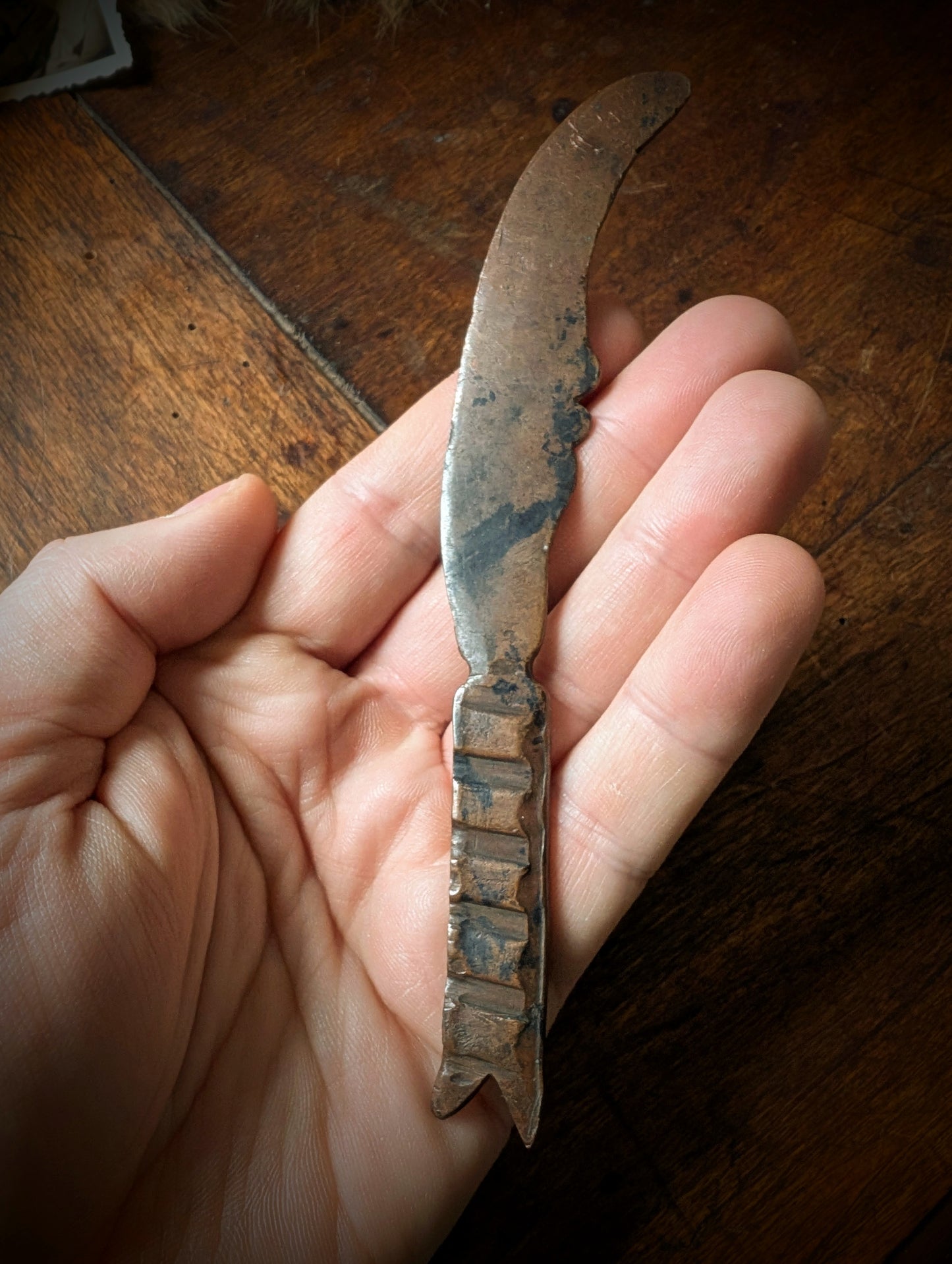 Letter opener crafted by a french soldier in the trenches during World War I (1914–1918)