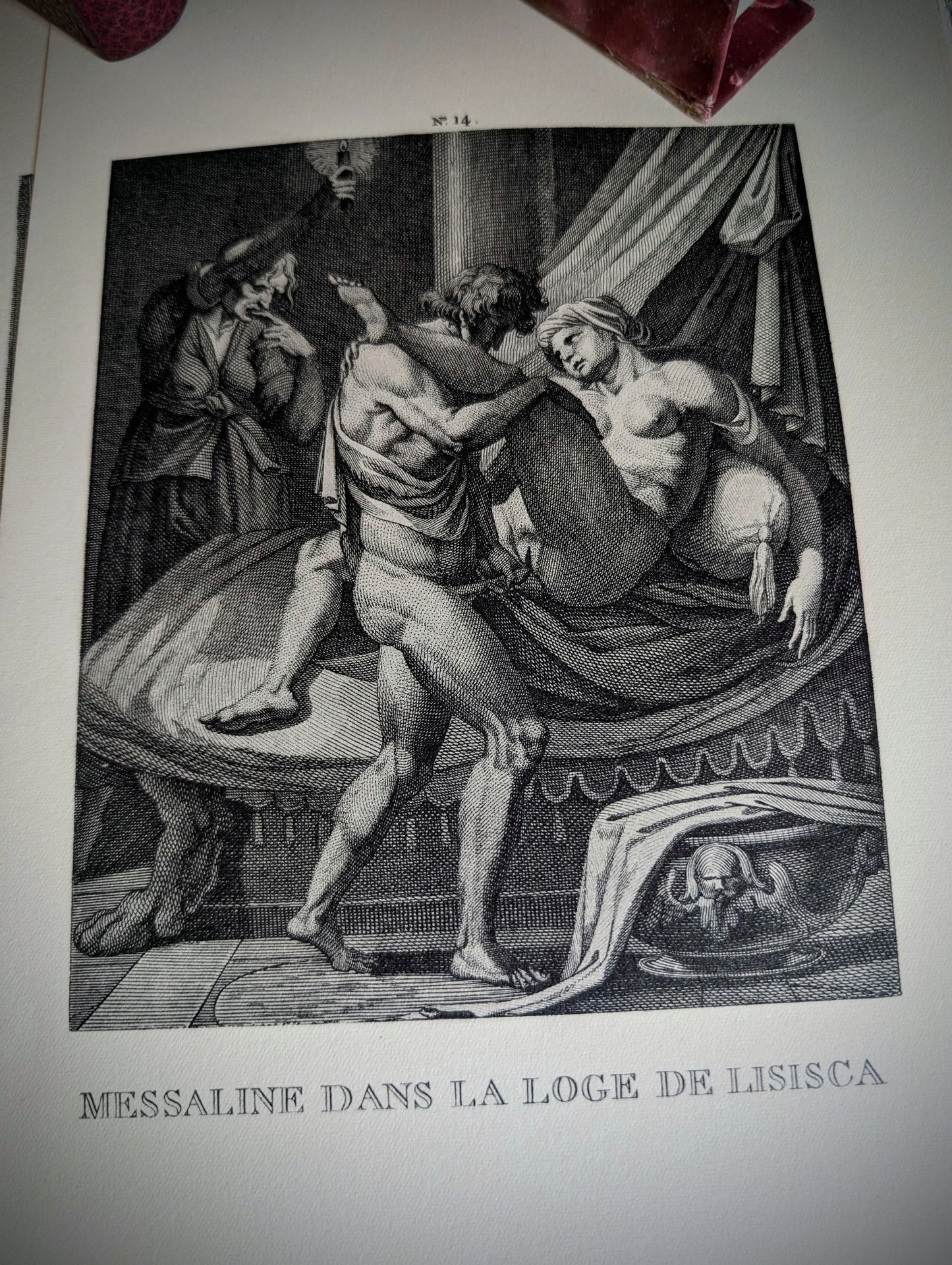 L'Arétin d'Augustin Carrache ou Recueil de postures érotiques, édition limitée de 1962, Coffret livre et lithographies