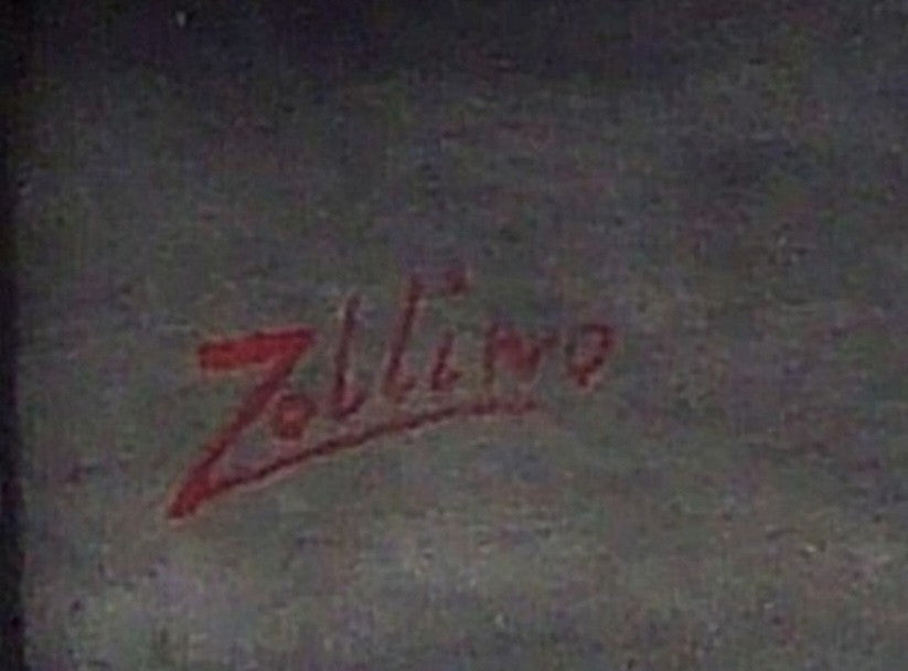 Original oil painting "Memento Mori" by italian artist Zollino in the 1950's