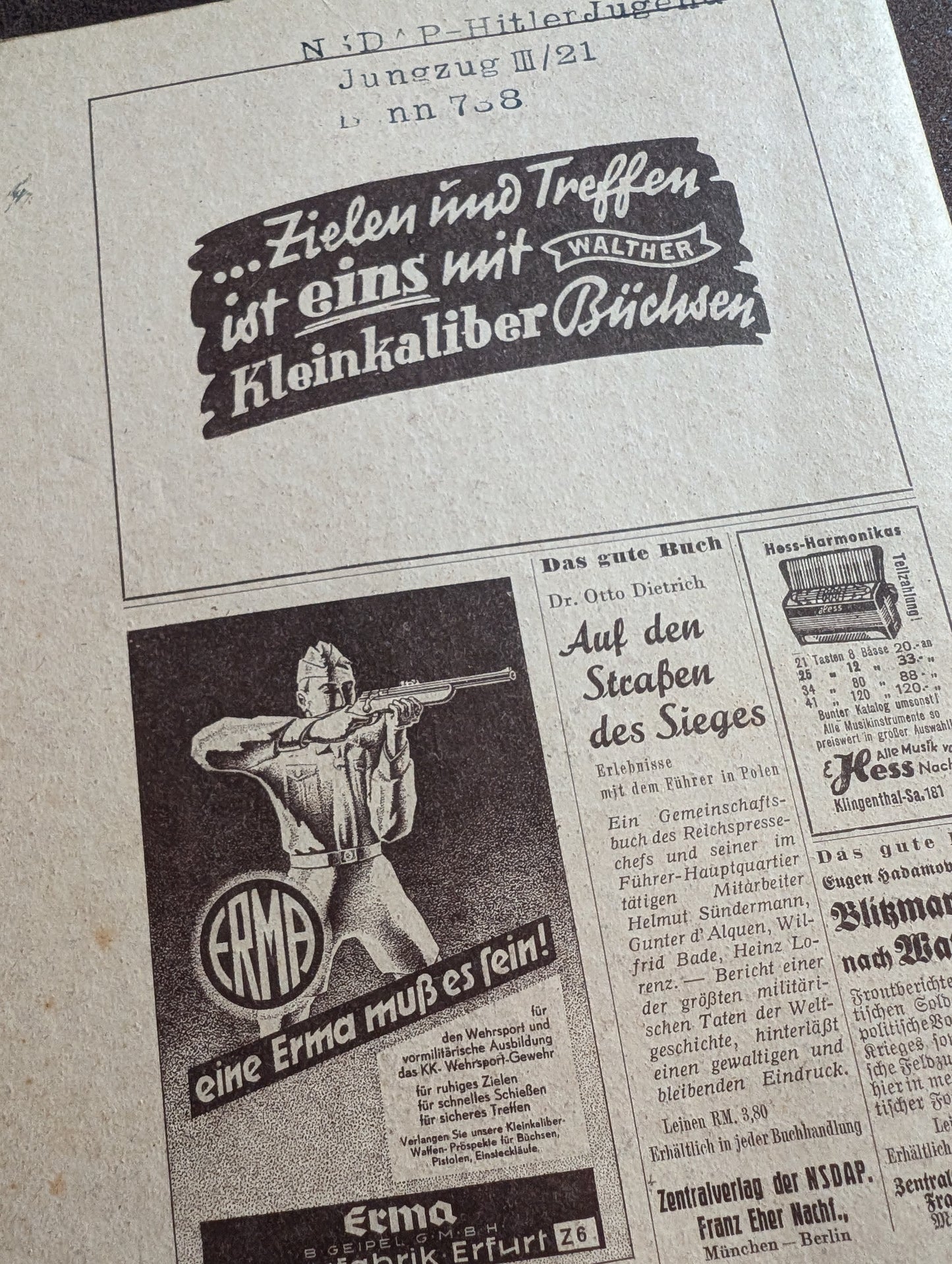3 Hitlerjugend books from 1941