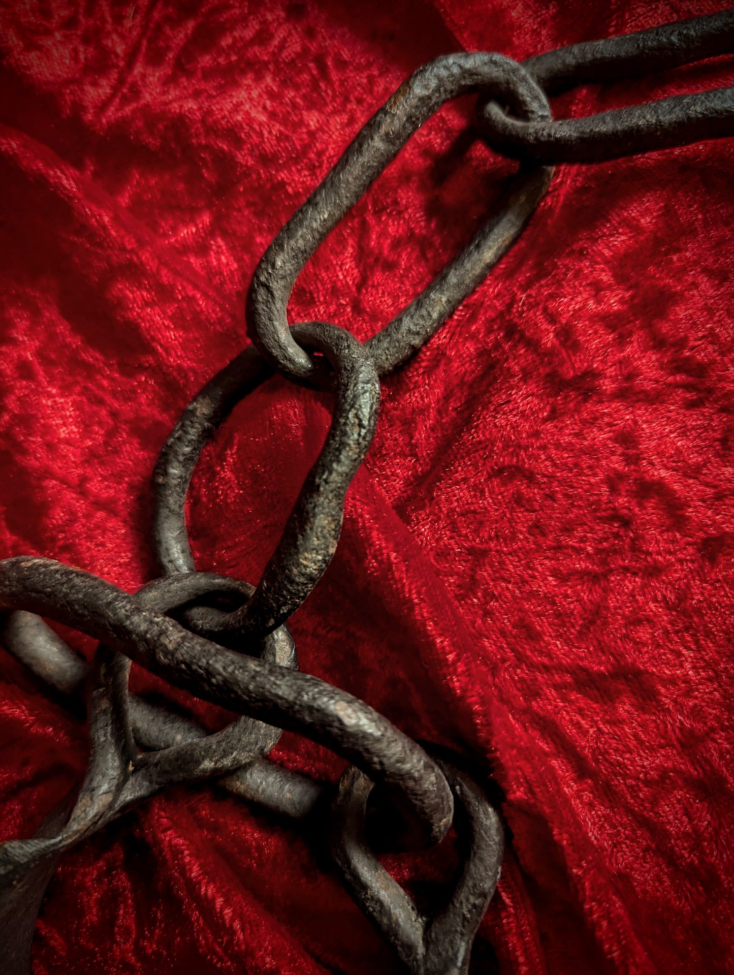 Old 18th Hand-Forged Handcuffs of french prisoner