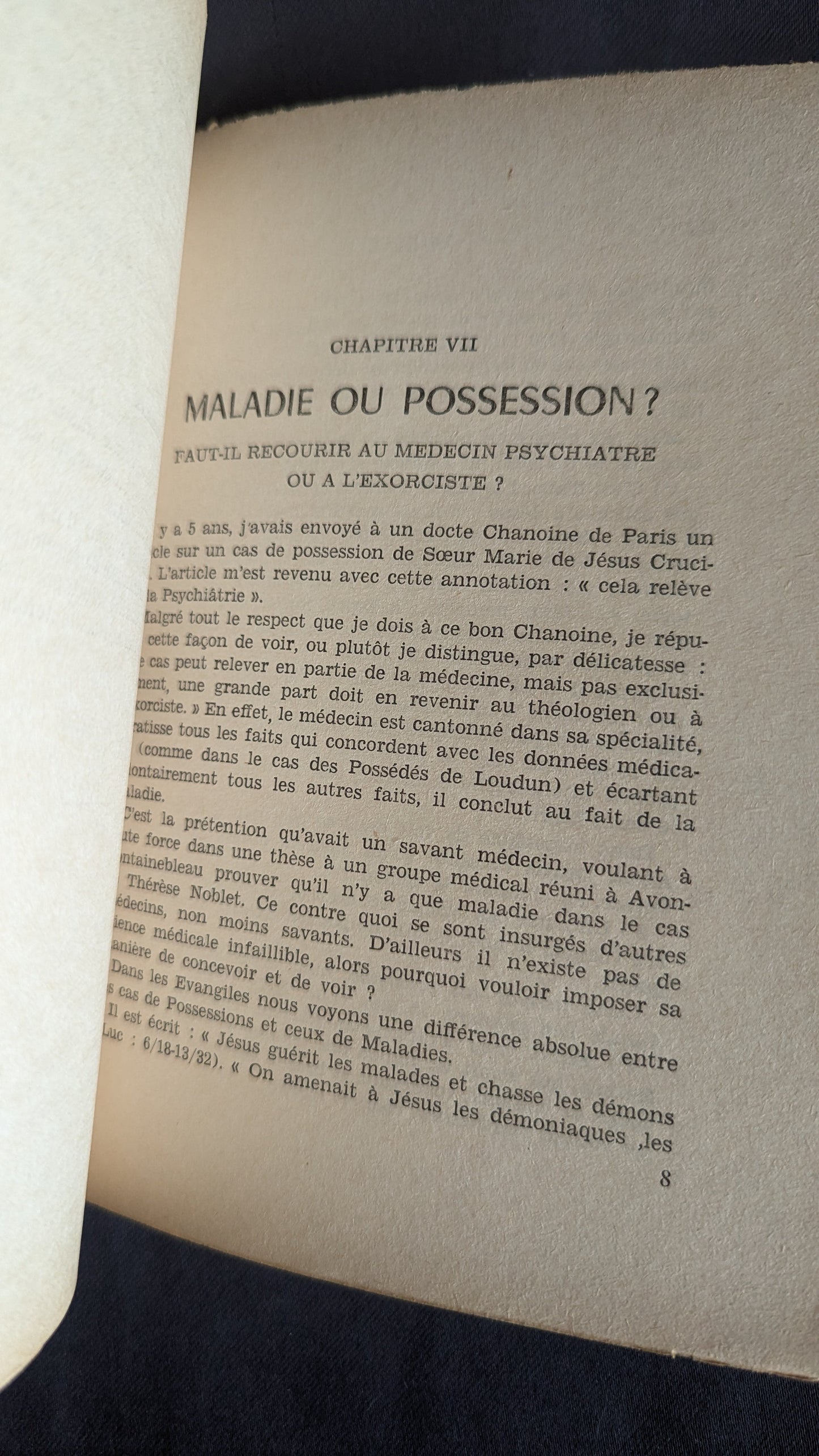 Le Diable (Son action et sa demeure, Possession et Exorcisme, de l'Antiquité à nos jours ) par le P. Joseph. Edition 1959