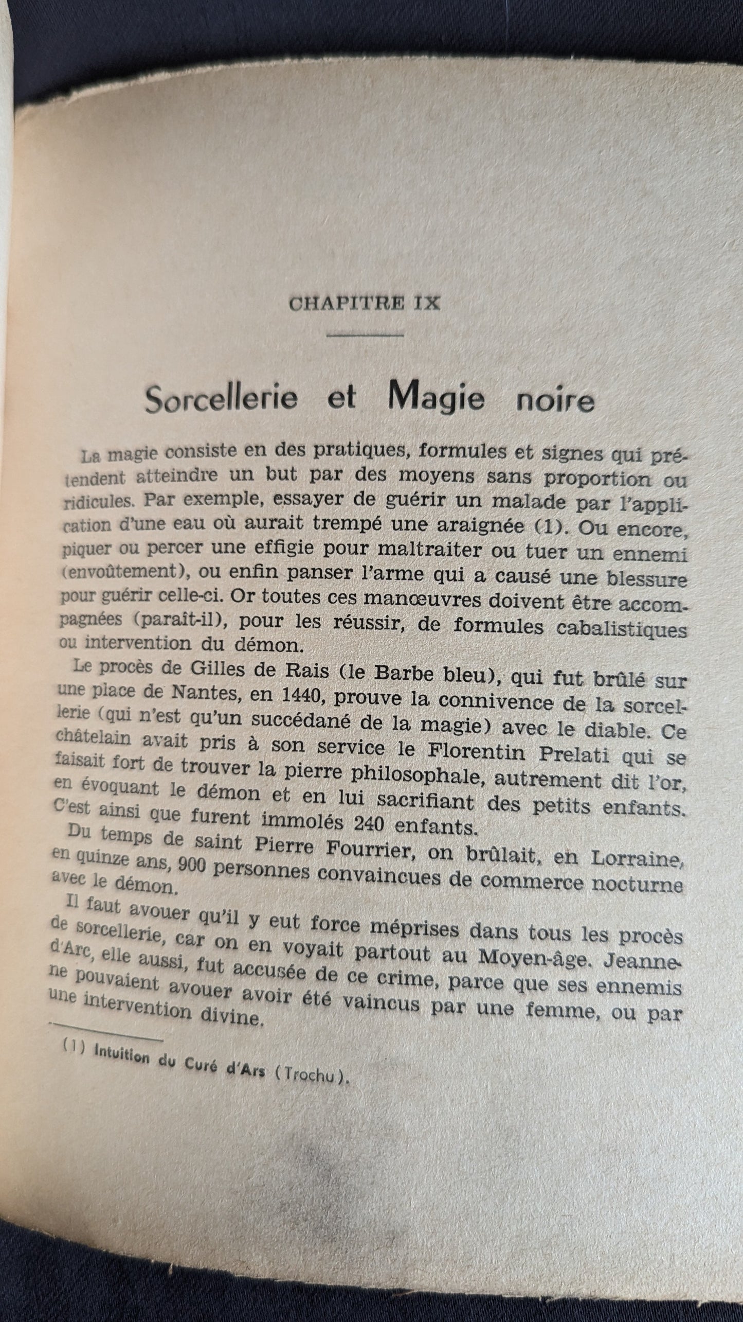 Le Diable (Son action et sa demeure, Possession et Exorcisme, de l'Antiquité à nos jours ) par le P. Joseph. Edition 1959