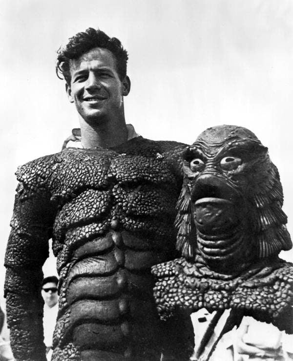 The Creature from the Black Lagoon, drawing made the monster himself ! (Ricou Browning Signed)