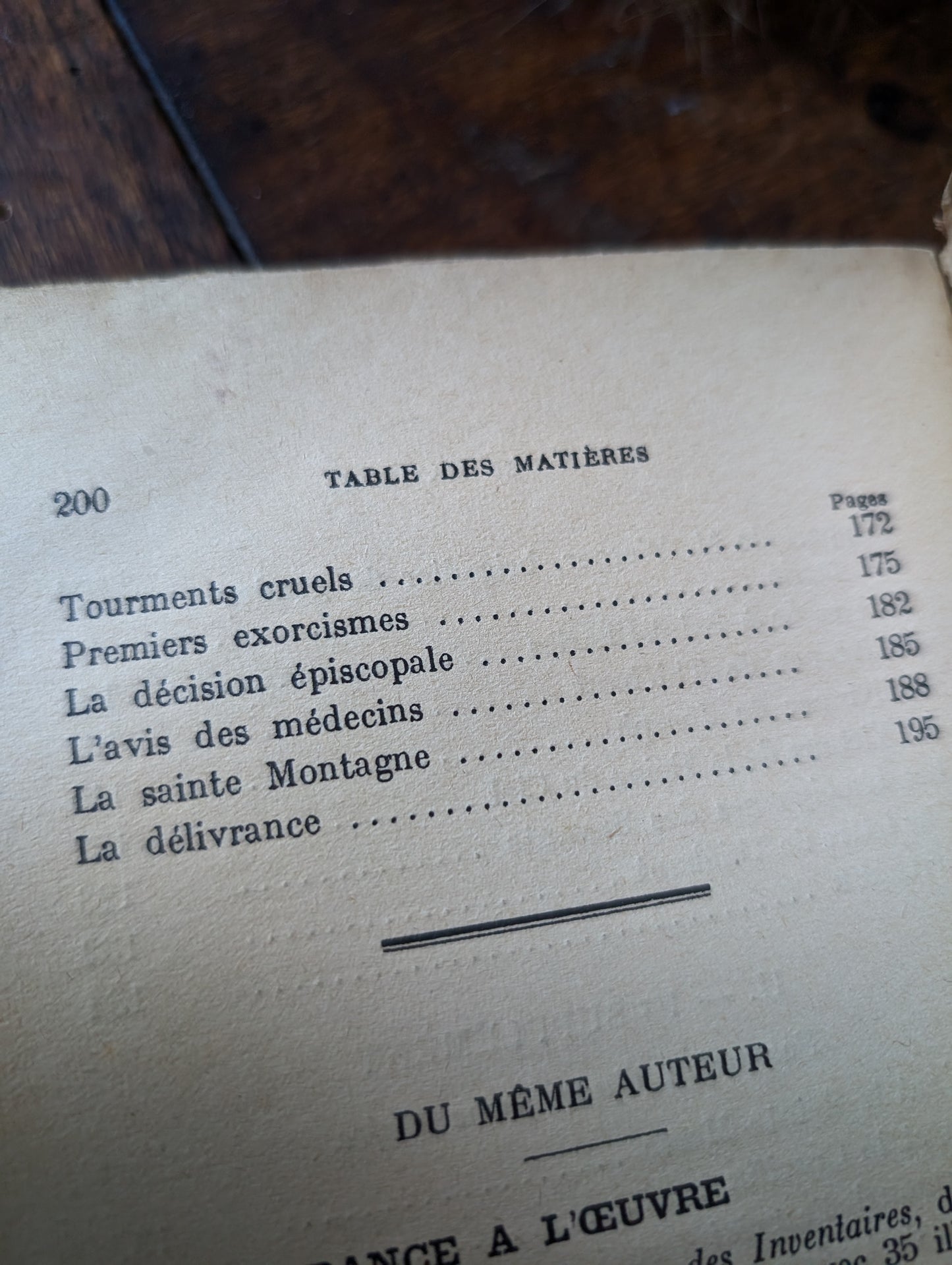 Livre de 1934 "Le Diable, ses paroles, son action" (appartenu à un Abbé)