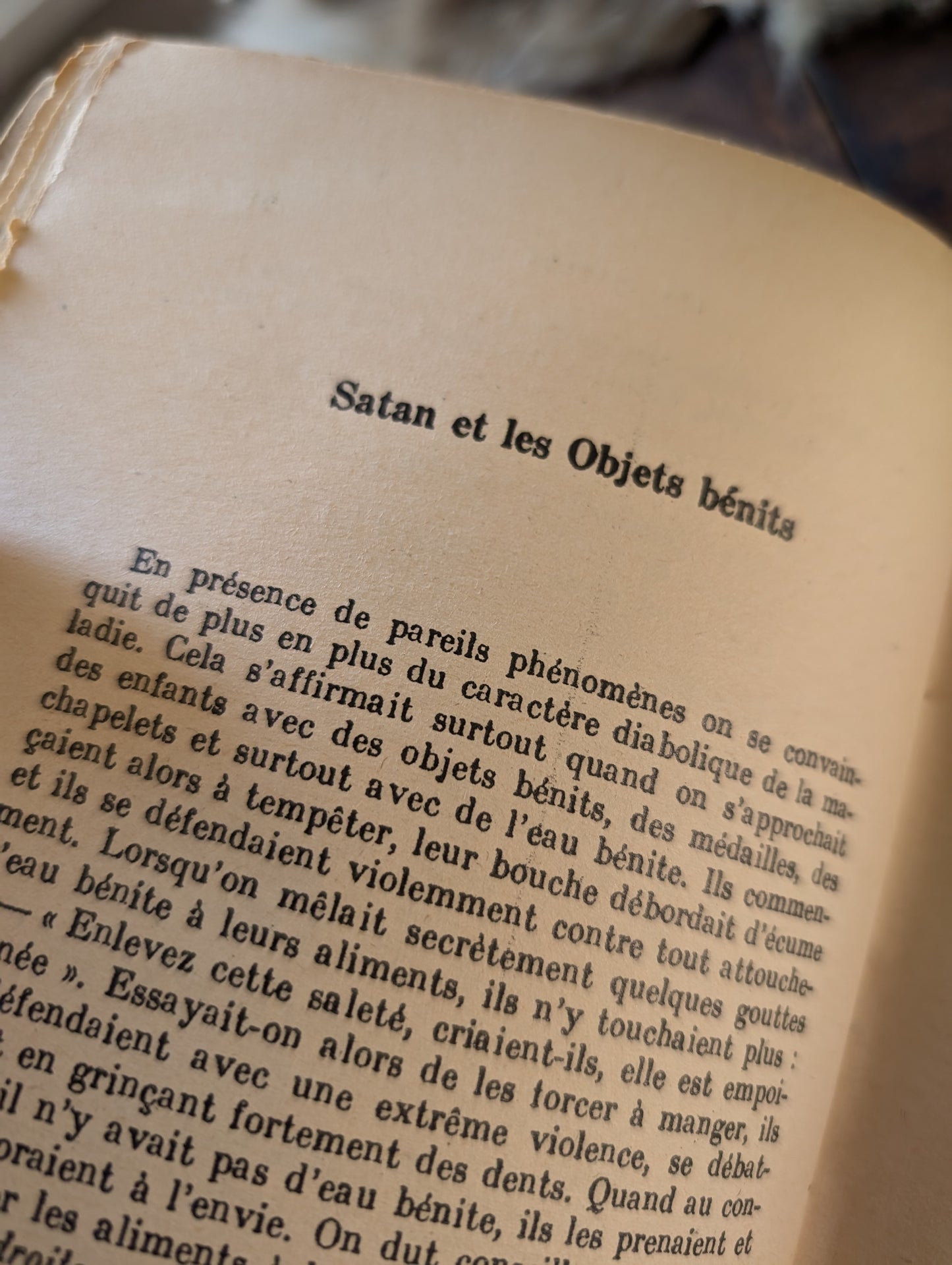 Livre de 1934 "Le Diable, ses paroles, son action" (appartenu à un Abbé)