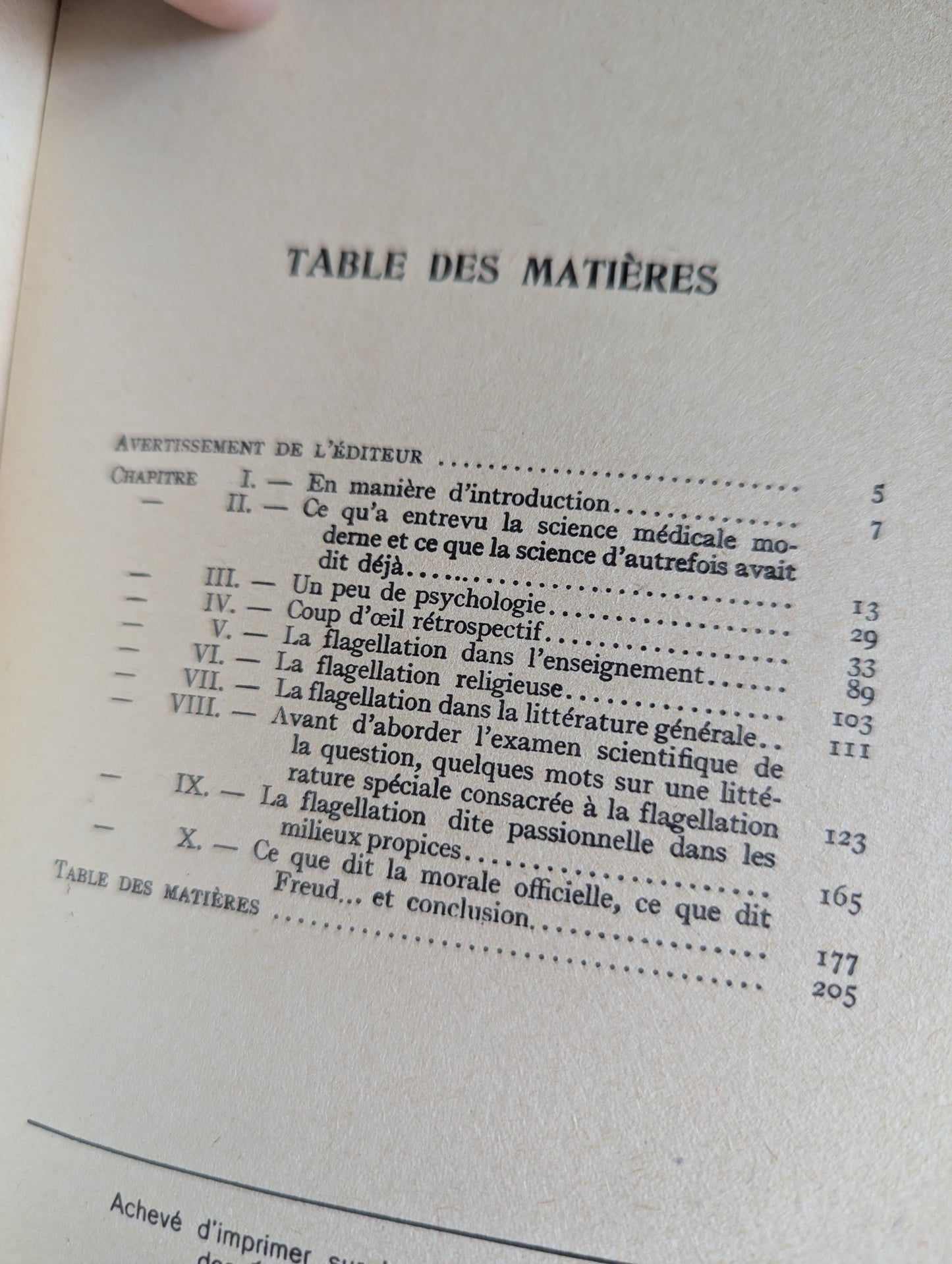 -La Flagellation dite Passionnelle. par Docteur Apertus. Édition. 1975