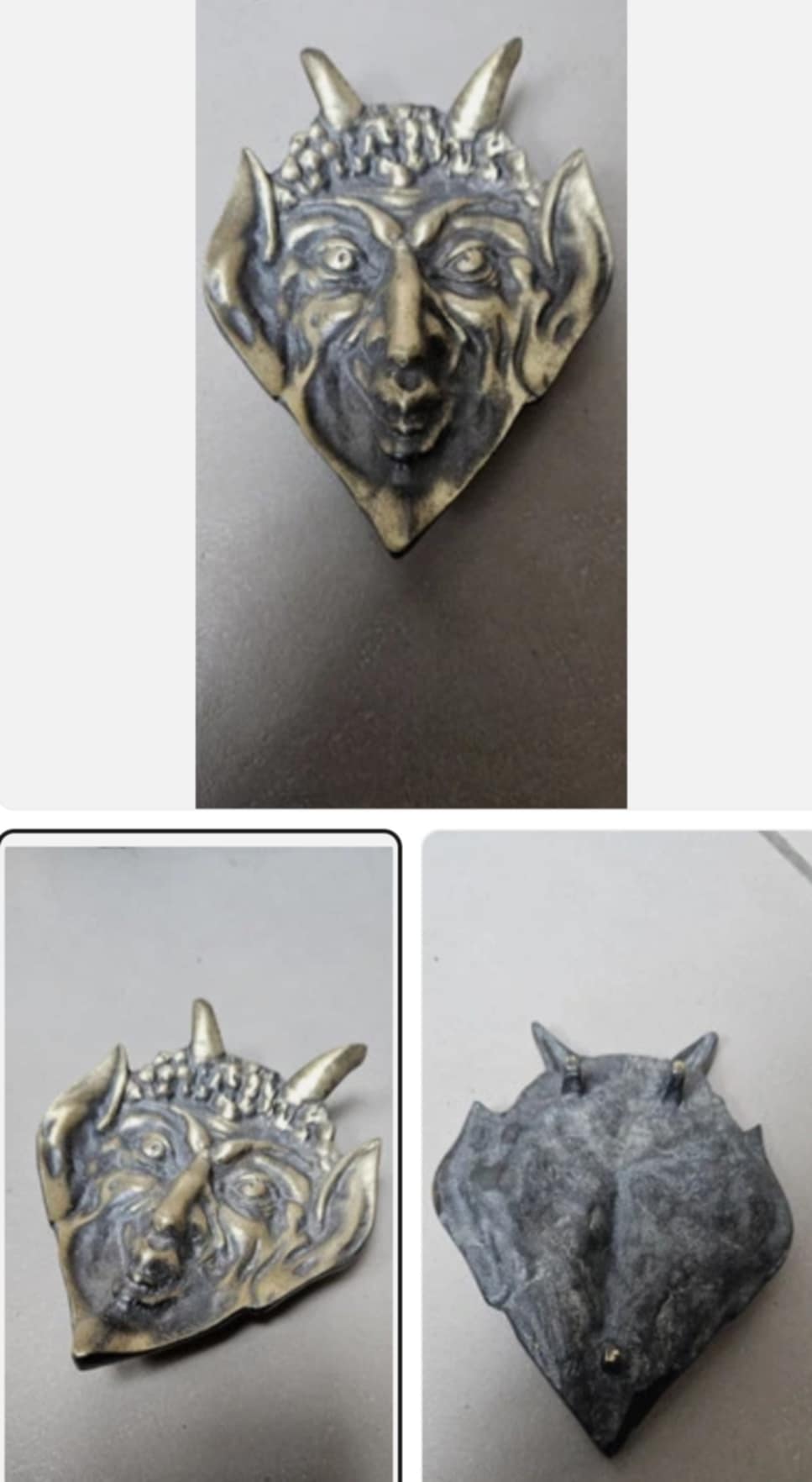 Antique Devil head, used in Russia to tap tobacco