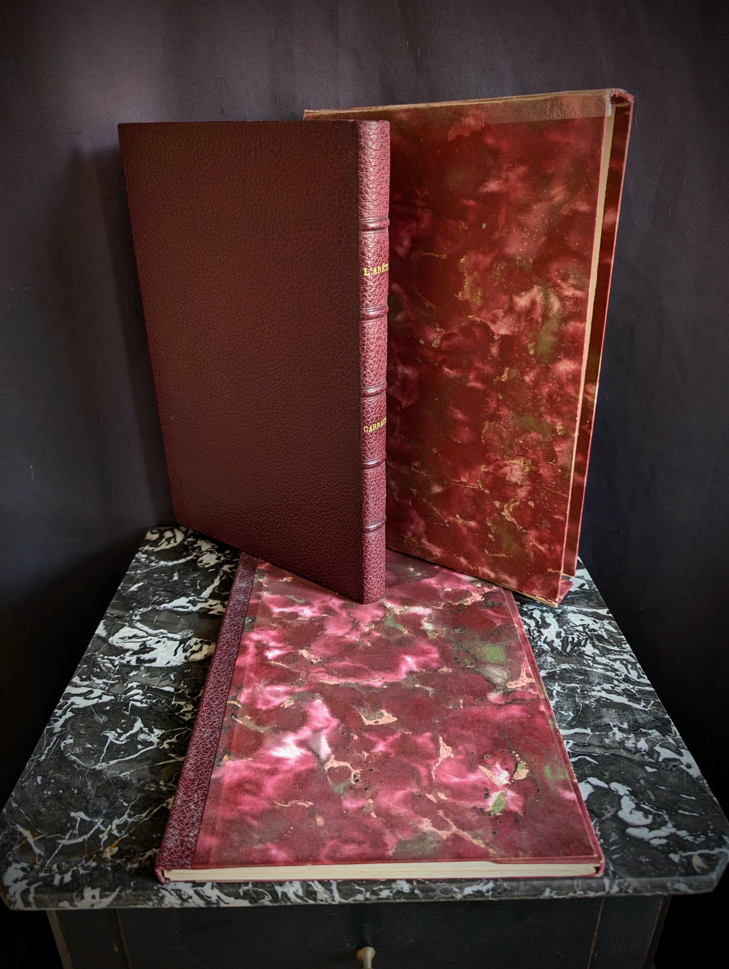 L'Arétin d'Augustin Carrache ou Recueil de postures érotiques, édition limitée de 1962, Coffret livre et lithographies