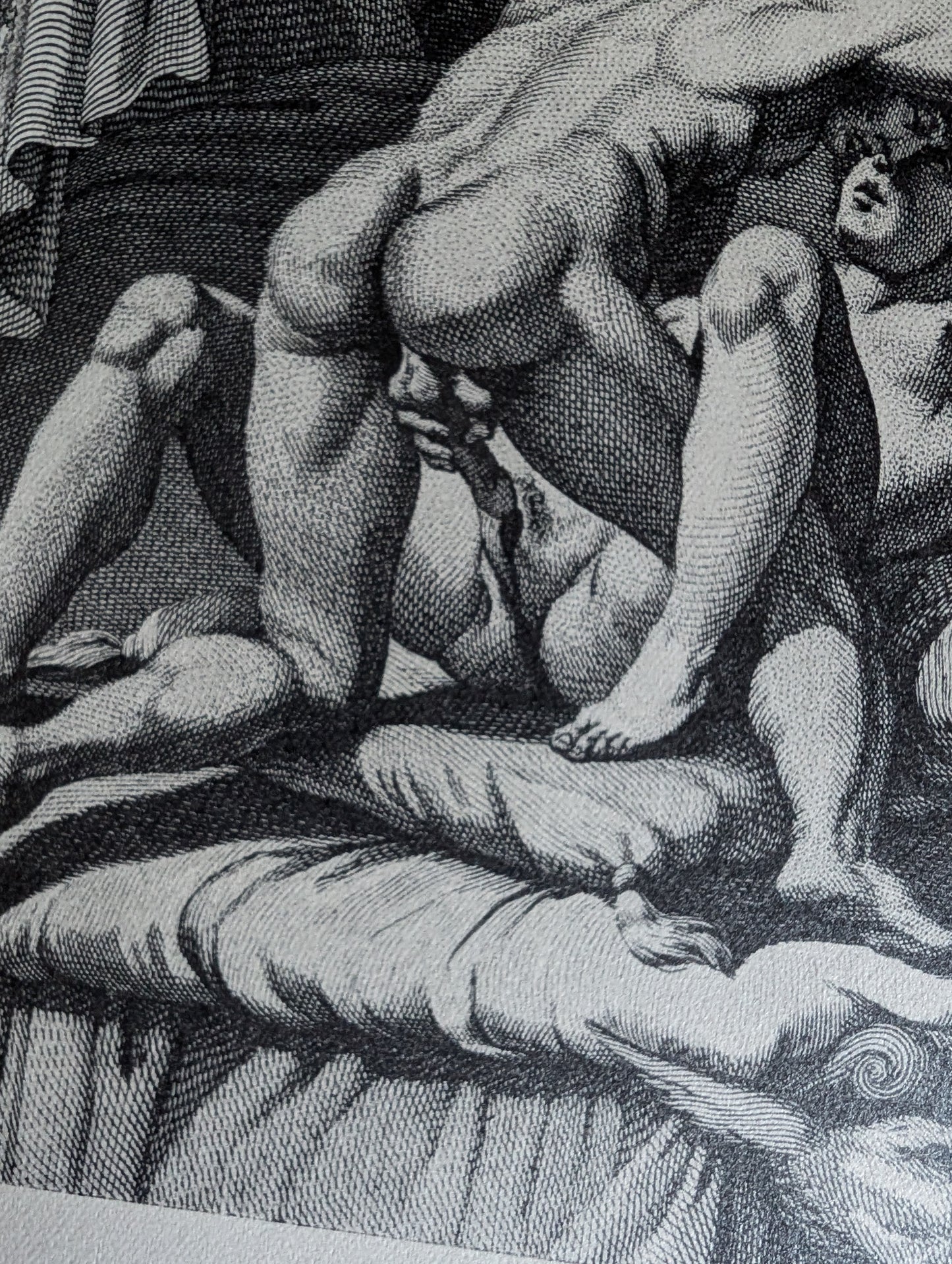 L'Arétin d'Augustin Carrache ou Recueil de postures érotiques, édition limitée de 1962, Coffret livre et lithographies