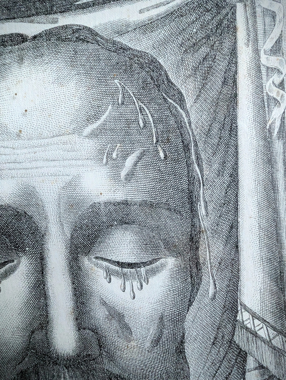 Antique Holy Face of Christ – Rome, c. from 1870–1890 framed