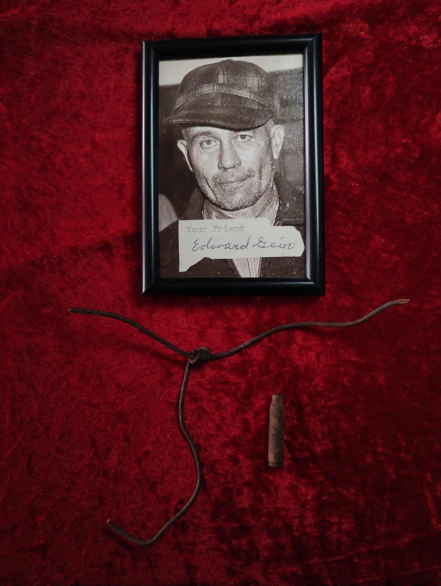 Ed Gein's Original bullet and fence from the house