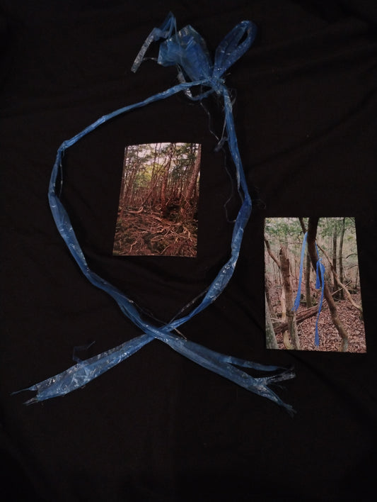 Blue string from the Suicide forest Aokigahara in Japan 120cm
