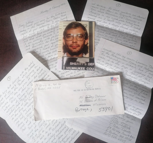 Letter for Jeffrey Dahmer 1992