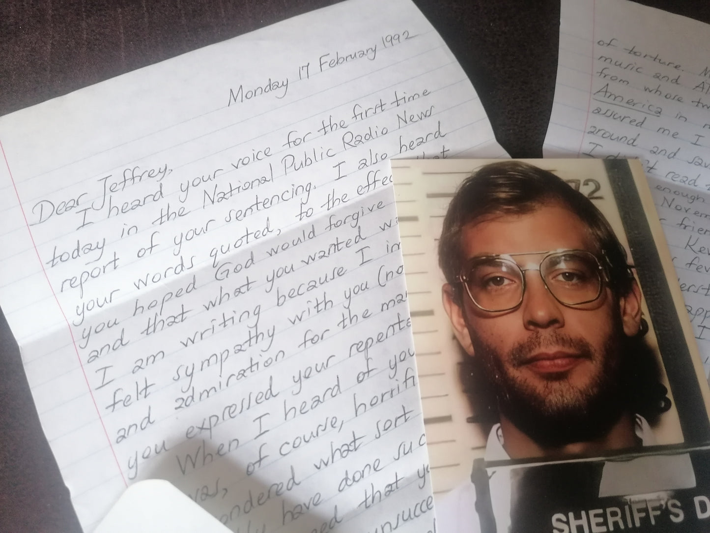 Letter for Jeffrey Dahmer 1992