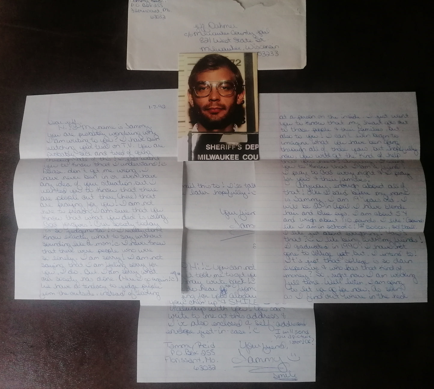 Letter for Jeffrey Dahmer 1992