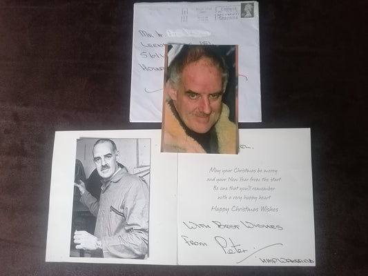 Signed card by serial killer Peter Moore