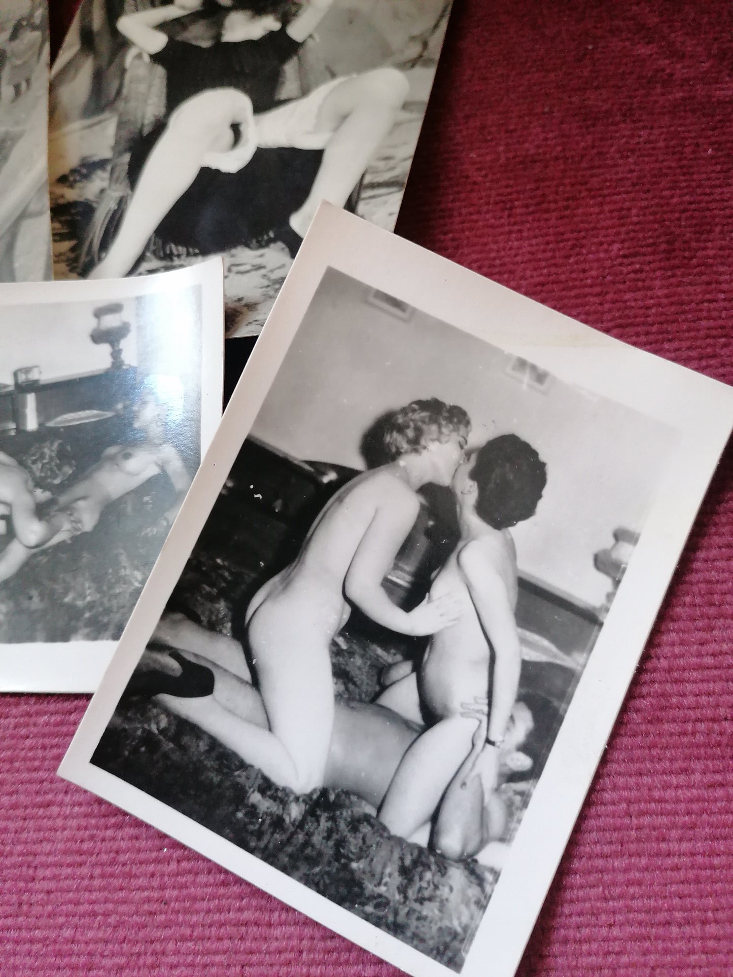 Set of vintage Erotic photos and funeral