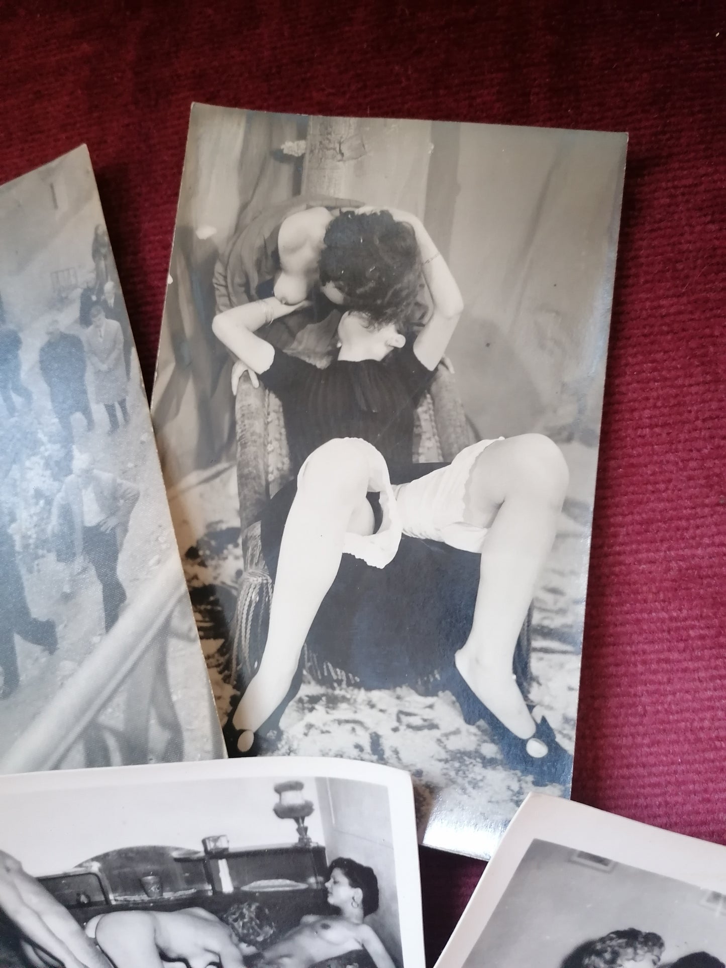 Set of vintage Erotic photos and funeral