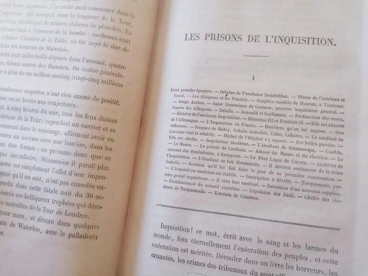 Anciens livres sur "les Prisons de l'Europe" de 1845 à 1851 