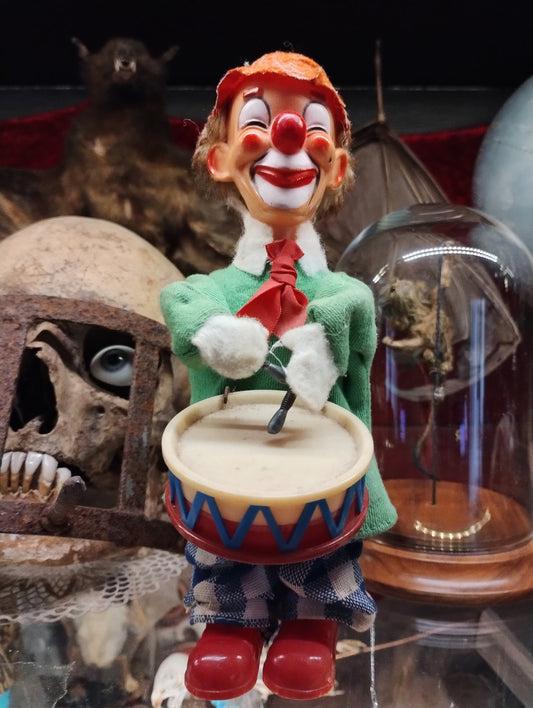 Old toy clown automaton