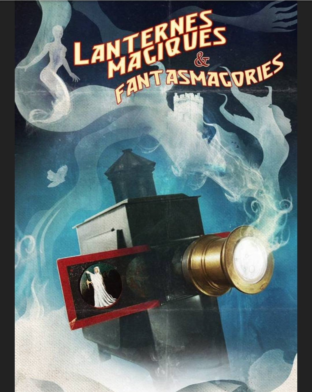 Antique Parisian magic / phantasmagorical lantern. Late 18th century.