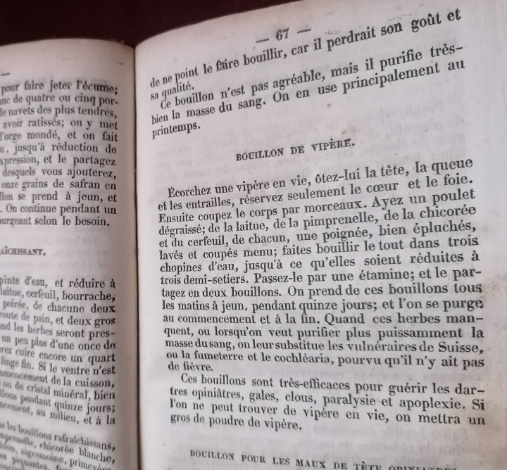 Livre 1837 "Nouvelle Medecine" Curiosités et Remèdes