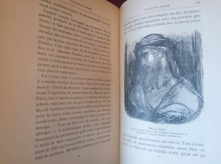 Livre ancien sur Gustave Doré édition fin XIXe