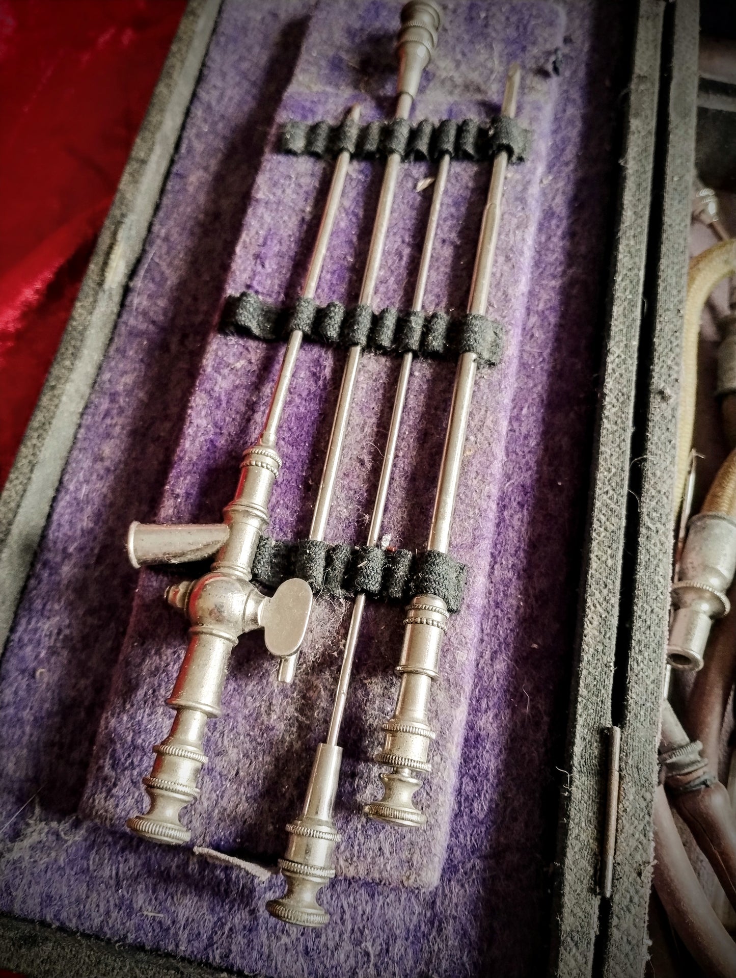 Old 19th century blood transfusion kit