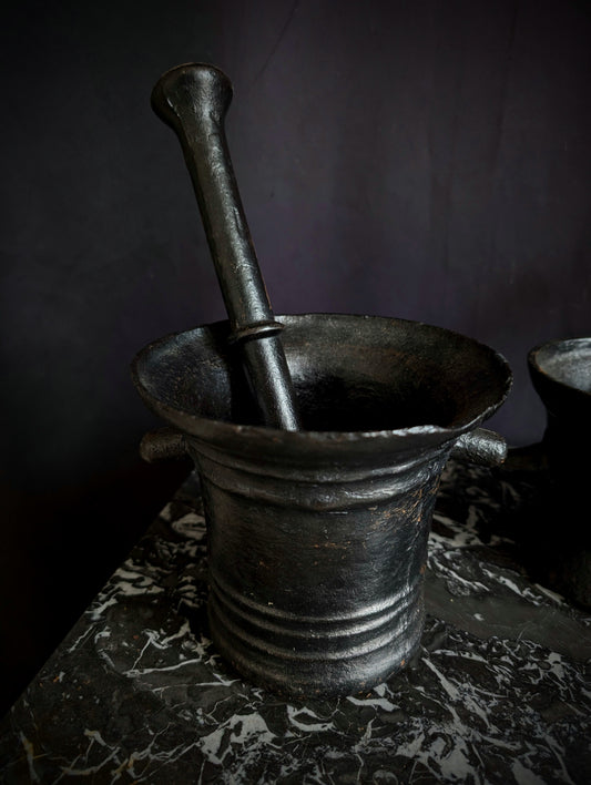 Antique apothecary mortars pestle early 1800's Germany